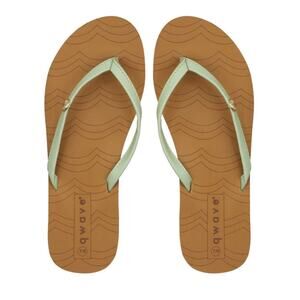 Qwave Ladies' Medallion Sandals, Sage, Size 8/9